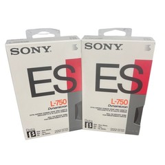 Sony ES L-750 Blank Beta Video Tapes Lot of 2 Sealed Y2K Retro Vintage Artsy