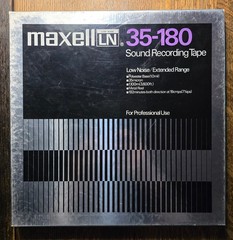 Maxell LN 35-180 10.5&Prime; Good Used 1/4&Prime; Tape on Balanced Metal Open NAB Reel, IOB