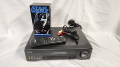 Serviced Admiral VCR With Remote, Cables And Star Wars Box Set