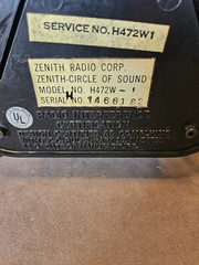 Vintage Zenith Circle of Sound AM/FM Digital Alarm Clock Radio H472W-1 Tested