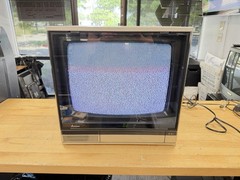 1983 Vintage MITSUBISHI TV Receiver 19&Prime; Model cs-1960r Diamond Working /Remote!