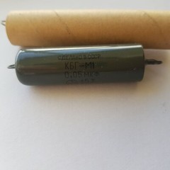 1 x 0.05uF 600V +-5% TESTED KBG-M1 Military PiO Audio Capacitor 0.047uF 1967y