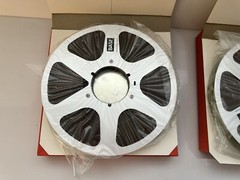 Vtg Lot of 2 NOS BASF LP35 LH-25 10.5&Prime; 3610 Ft 1&Prime; Tape Metal Reel Orig Box READ
