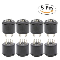 8PCS 9PIN Tube Socket Testing Saver for 12AX7 ECC83 5670 6DJ8 12AU7 DIY HiFi
