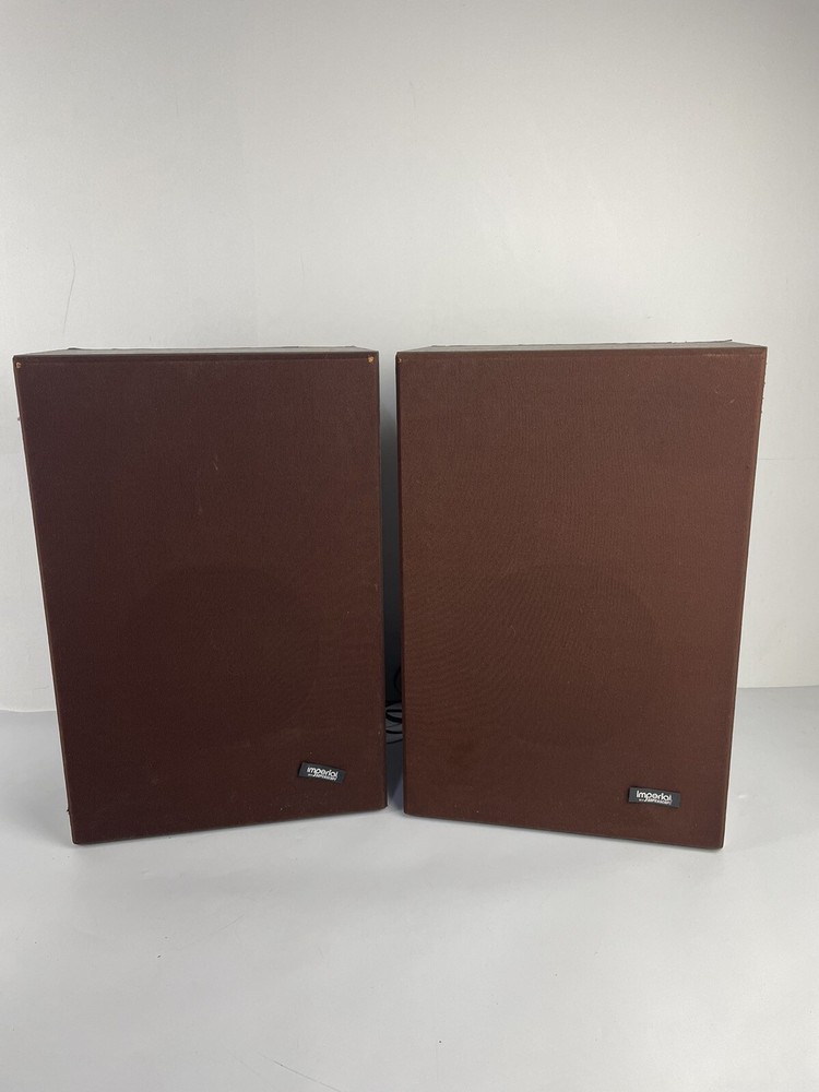 Set of 2 Imperial Superscope Wood Bookshelf Speakers