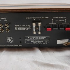 SANYO JCX 2100K Vintage Stereo Receiver Silver Face Classic Amber Parts only