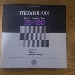 Maxell UD 35-180 Sound Recording Tape Metal Precision Reel Made in Japan RETRO
