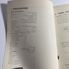Pioneer PL-115D Turntable Service Manual 1976 Original Rare