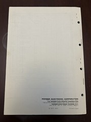 Pioneer QD-240 CD-4 Demodulator Service Manual Original OEM Vintage KL F Rare