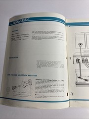Pioneer SR-202 Reverberation Amplifier Service Manual Very Rare