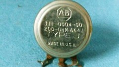 ALLEN BRADLEY AB 200 OHM POTENTIOMETER 311-0004 TYPE J POT 2 WATT TEKTRONIX