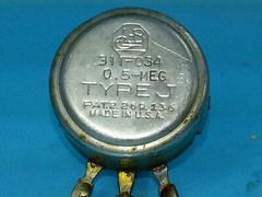 ALLEN BRADLEY AB .5 MEG – 500K OHM POTENTIOMETER 311-034 TYPE J POT 2 W