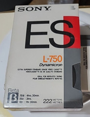 Sony ES L-750 Betamax Tape Factory Sealed Dynamicron New Old Stock Set of 2