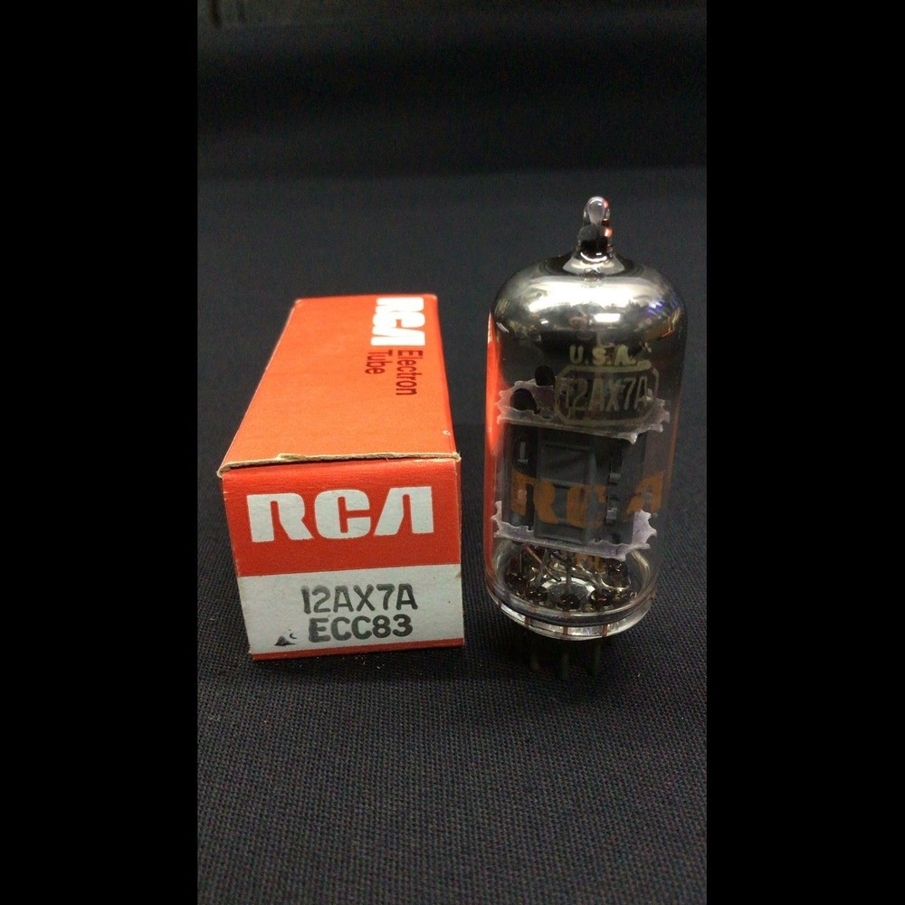 NOS RCA 12AX7A ECC83 O Getter PREMIUM Vintage Audio VACUUM TUBE Tested 4.9254