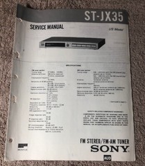 SONY ST-JX35 TUNER ORIGINAL SERVICE MANUAL SCHEMATIC M746x