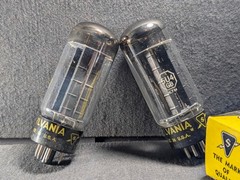 5U4GB Sylvania radio audio amplifier vintage vacuum tubes tested 5U4GA NOS