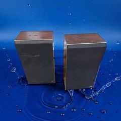 Bang & Olufsen Beovox S45-2 Speaker From 1976, Set Of 2 (Darker Wood)