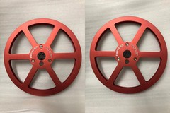 New One Pair Pioneer silvery 7 » Tape Reel Light Metal Aluminum Take Up Reel