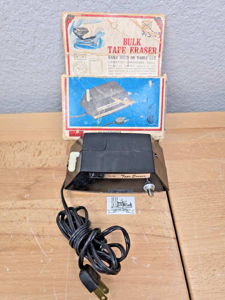 Audiotex 30-140 Tape Eraser with box GC Electronics Cat No. 30-140