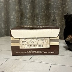 Vintage Voltage Gauge Meter by Masters Instruments, Sydney Australia – BOXED