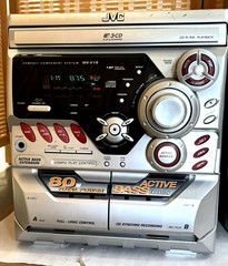 JVC MX-K10 Stereo System w Speakers, Spreakers/Tape A OK, Radio/CD/Tape B Issues