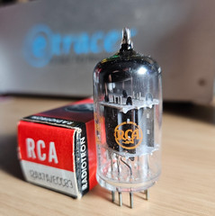 12AX7A RCA 14MM GREY PLATE VINTAGE TUBE NOS 12AX7 (OCT, 1966) *eTRACER* #3