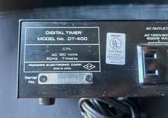 Vintage Pioneer Digital Timer Model DT-400 – Power Tested Works Great