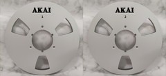 One Pair 10.5 » silvery AKAI Tape reel High Quality Aluminum Take Up Reel