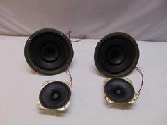 pair of Morse Speakers 6 1/2&Prime; & Horn Drivers 6L-4 3H-4 5 watts 8 Impedance Japan
