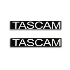 TASCAM BR-20 Tape Deck logo Badge Custom Aluminum 53.8mm(2.12&Prime;)X8.8mm(0.34&Prime;)