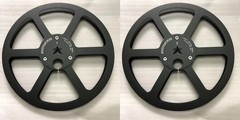 New One Pair Pioneer black 7 » Tape Reel Light Metal Aluminum Take Up Reel