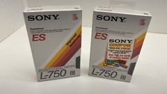 New Sony ES L-750 Beta Dynamicron Video Cassette Tape Factory Sealed Lot of 2