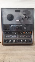 Vintage Akai 280D-SS reel-to-reel Tape Deck with Cover, No Power, Read