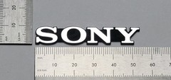 SONY PVM-2530 Badge Logo Emblem Label Custom Incised Acrylic With Adhesive
