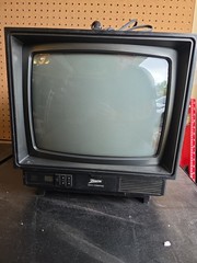 Zenith Space Command CRT TV SS1311W 13&Prime; Color Retro Gaming Wood Grain AS IS