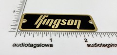 Kingson Equipment or Case Badge Custom Made Aluminum with Screws