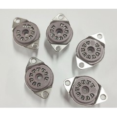 (5PCS)- 9 Pin For Belton Socket, Bottom Mount Micalex .75&Prime; Chassis Hole HOT