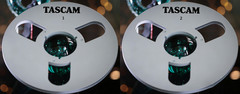 One Pair 10.5 » Gold TASCAM Tape reel High Quality Aluminum Take Up Reel