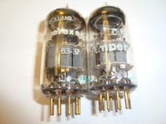 Pair of 6922 Tubes, By Philips of Holland, prestige Gold Pin Type, NOS Ratings