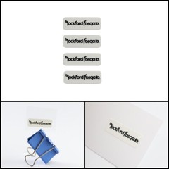 Rockford Fosgate Speaker logo badge Sticker Decal 33mm(1.29&Prime;)X11mm(0.43&Prime;)