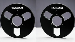 One Pair 10.5 » Black TASCAM Tape reel High Quality Aluminum Take Up Reel