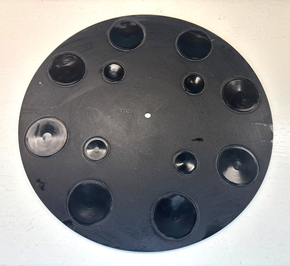 Sony Turntable Rubber Platter Mat Vintage 11 1/4&Prime; Very clean
