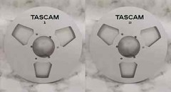 One Pair Silvery TASCAM 10.5 » 1/4Aluminum Reel to Reel Tape Reel X-2000R