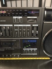Sanyo C4 Boombox Vintage Stereo Cassette Tape Player with AM/FM Radio Tested