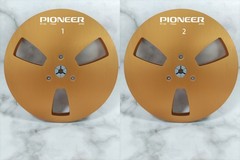 2X 7 » Pioneer Black PR-100 Aluminum Reel to Reel RT-707 909 Empty Take Up Reel