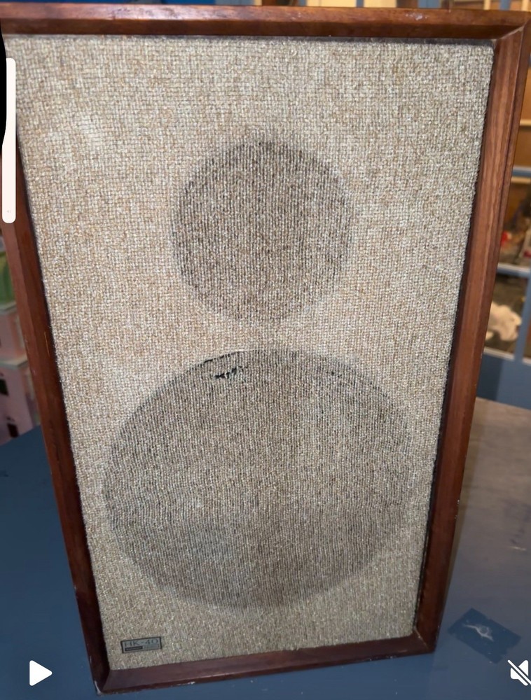 Ultra-Rare Vintage Harman Kardon HK-40 Stratophonic Speaker 10&Prime; Woofer works