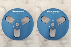 One Pair Pioneer silvery 7 » Tape Reel Light Metal Aluminum Take Up Reel