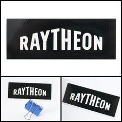 RAYTHEON logo badge Sticker Decal waterproof 108mm(4.25&Prime;) X 40mm(1.57&Prime;)BLACK