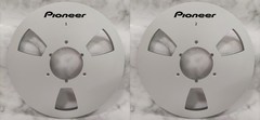 One Pair 10.5 » gold Pioneer Tape reel High Quality Aluminum Take Up Reel