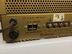 Working 1960s Boulevard 11T24S Guitar Stereo Tube Amplifier Pre Amp 100 Watts